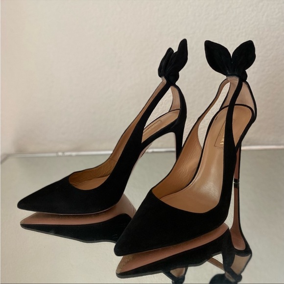 EUC🖤AQUAZZURA Deneuve suede heel pump - Picture 8 of 16